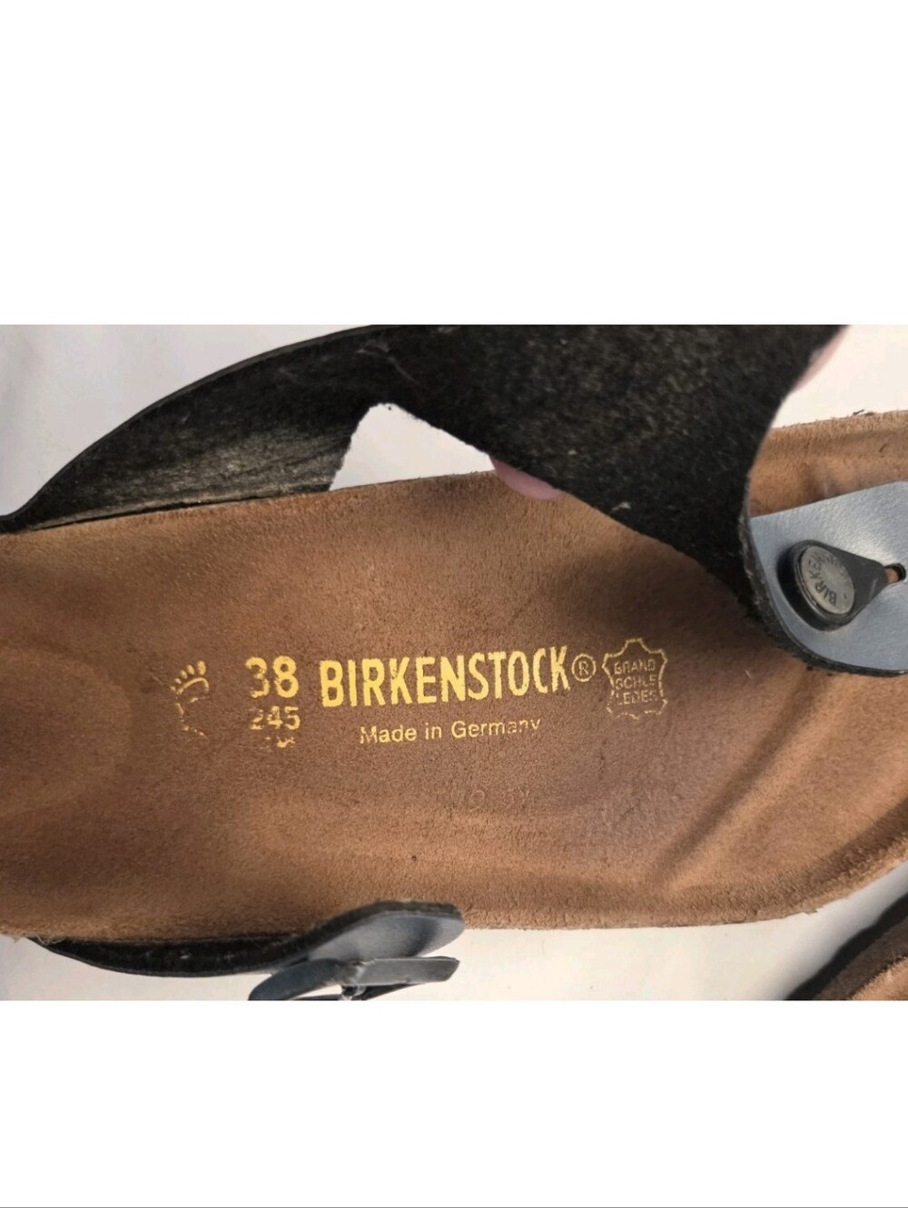 Birkenstock Gizah Thong Sandal Women’s Metallic Gray Shoes Size US 7-7.5/Euro 38 - Picture 6 of 11